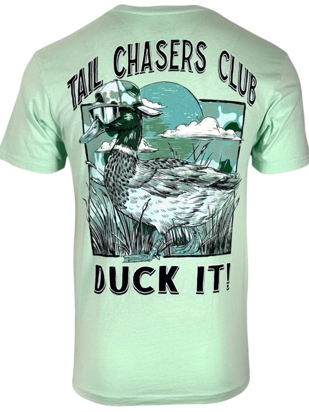 Tail Chasers Club Men’s T-shirt Duck It Camo